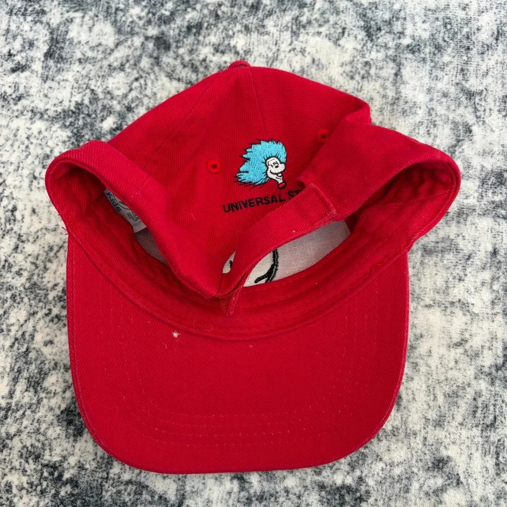 Universal Studios Dr Seuss Thing 1 Baseball Hat Kids Red Adjustable Cap Kids